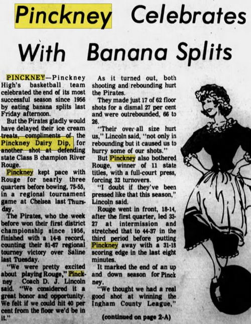 Dairy Dip Drive-In (Dairy Dip Burger Den) - 15 Mar 1972 Article